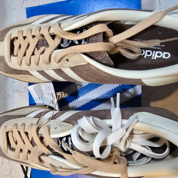 adidas Gazelle Indoor Earth Strata Magic Beige IF9646 Men's Size New 9.5 Shoes - Picture 7 of 13